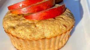 Muffins integrales de manzanas