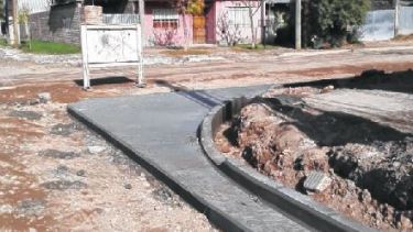 El cordón cuneta en Brentana afecta a unas 15 cuadras del barrio.