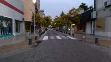 Casi sin movimiento el centro de la capital rionegrina.