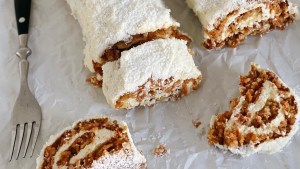 Mirá lo que es este roll carrot cake