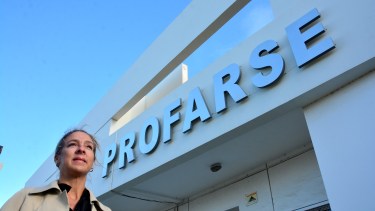 Marne Livigni. gerenta de Profarse, el laboratorio farmacéutico provincia. Archivo