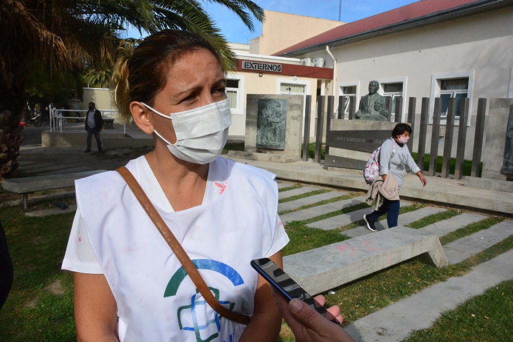 Trabajadores de la salud afirman que las terapias del sistema sanitario de Viedma están colapsadas. Foto: Marcelo Ochoa.