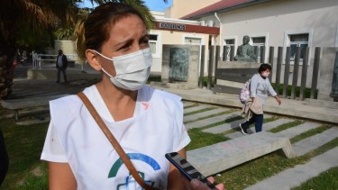 Trabajadores de la salud afirman que las terapias del sistema sanitario de Viedma están colapsadas. Foto: Marcelo Ochoa.