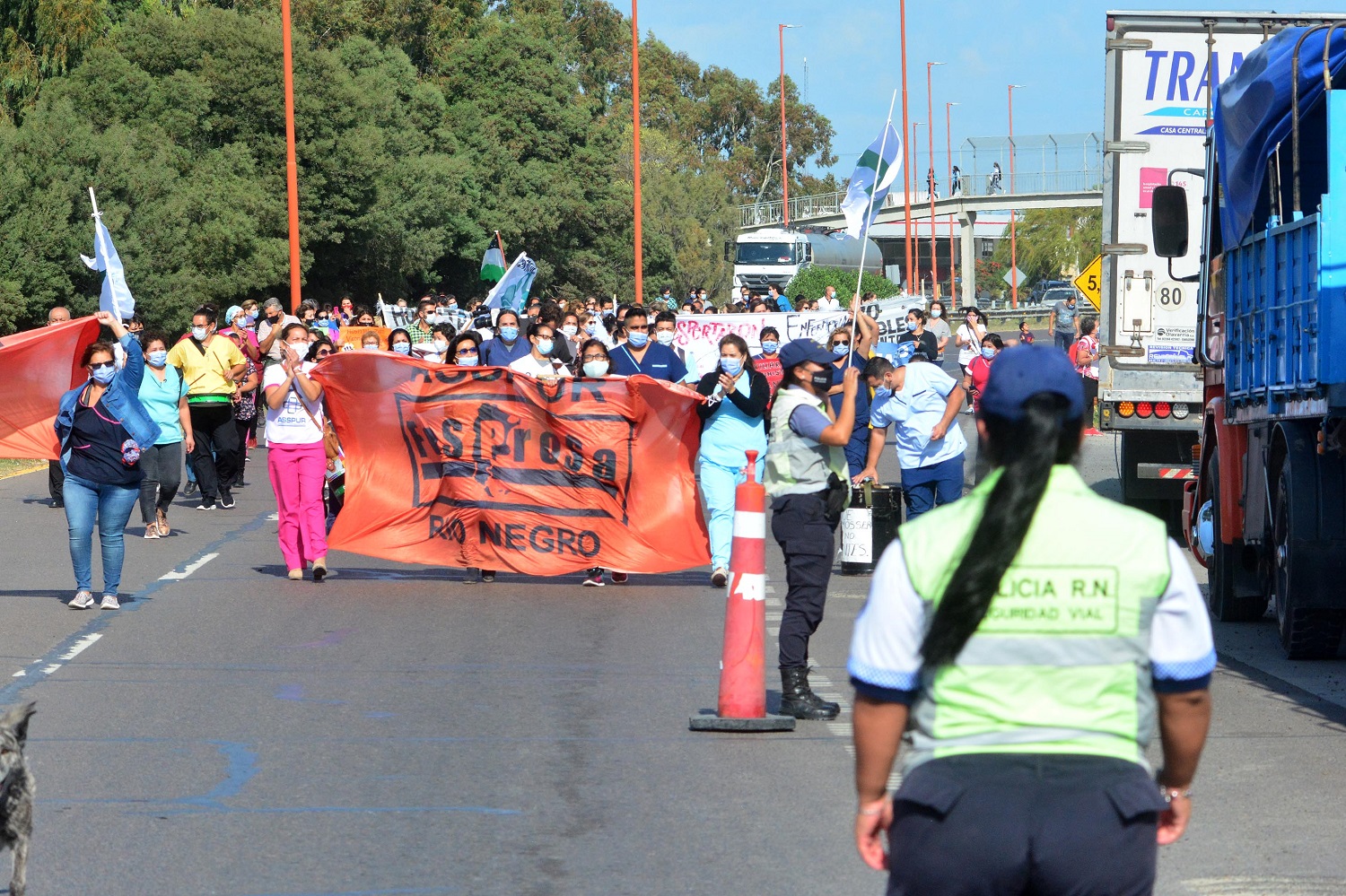 El corte de rutas es una alternativa en la próxima protesta de Asspur. Foto: Marcelo Ochoa.