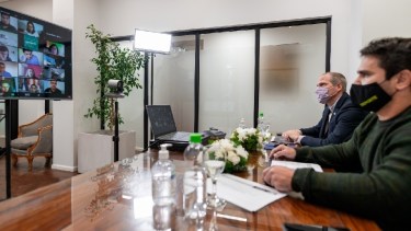 El lanzamiento fue encabezado por el vicegobernador de Río Negro, Alejandro Palmieri. Foto Gentileza: Secretaría de Medios.