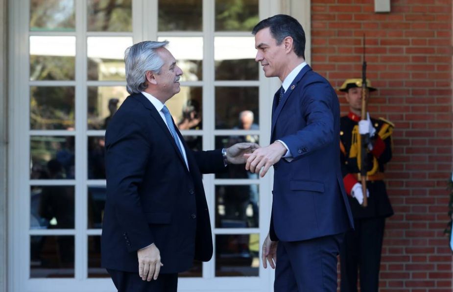 El presidente argentino esperaba una buena repercusión tras la visita de su par español.-