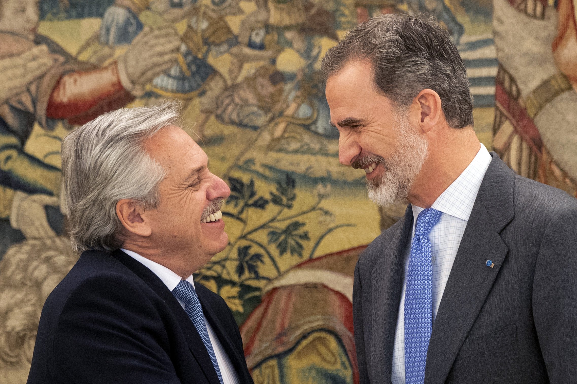En su discurso con el presidente español, Fernández se declaró "europeísta". (Archivo).-