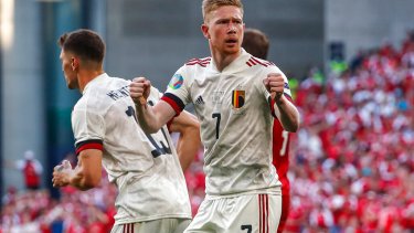 De Bruyne ingresó en el segundo tiempo y fue clave en el triunfo de Bélgica. (Foto: AP)