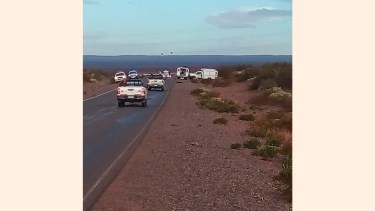 El lugar donde ocurrió el accidente.  Foto: FM Municipal Añelo