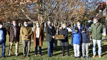 El ministro de la Nación participó del homenaje a Carlos Casamiquela en el INTA Alto Valle.