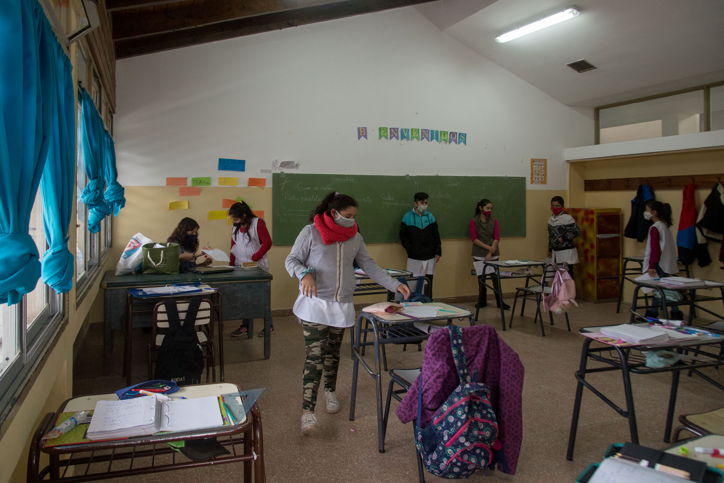 El retorno a las aulas hizo que los más chicos socializaran (Foto de archivo de Marcelo Martínez)
