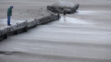 Cenizas en el Lago Nahuel Huapi
