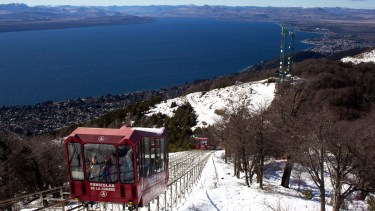 El Teleférico Cerro Otto es uno de los parques de nieve más visitados en Bariloche. Foto: Gentileza Teleférico Cerro Otto