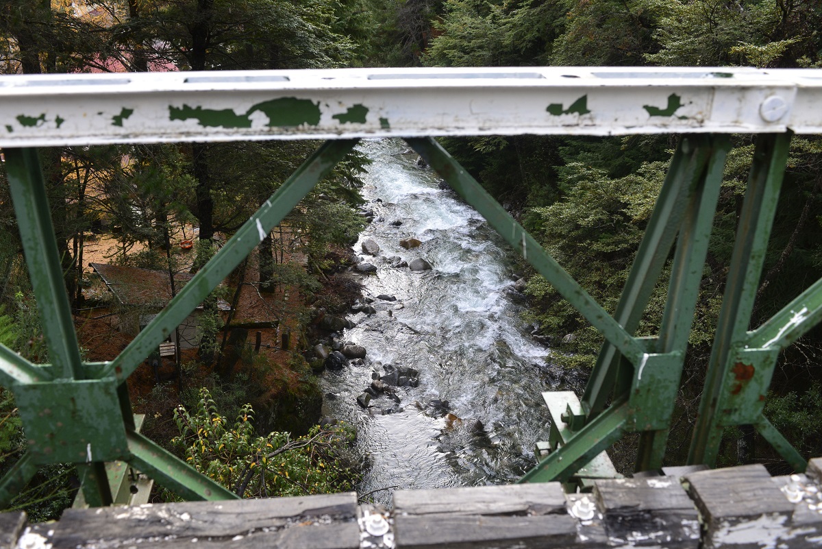 El puente de la ruta provincial 79, sobre el arroyo Goye, en el acceso a Colonia Suiza, fue escenario de la muerte de dos jóvenes en los últimos meses. Foto: Alfredo Leiva
