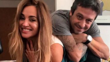 Belén junto a su pareja Fabián Lencinas. 