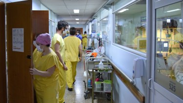 El sector covid del Castro Rendón. Foto: Florencia Salto