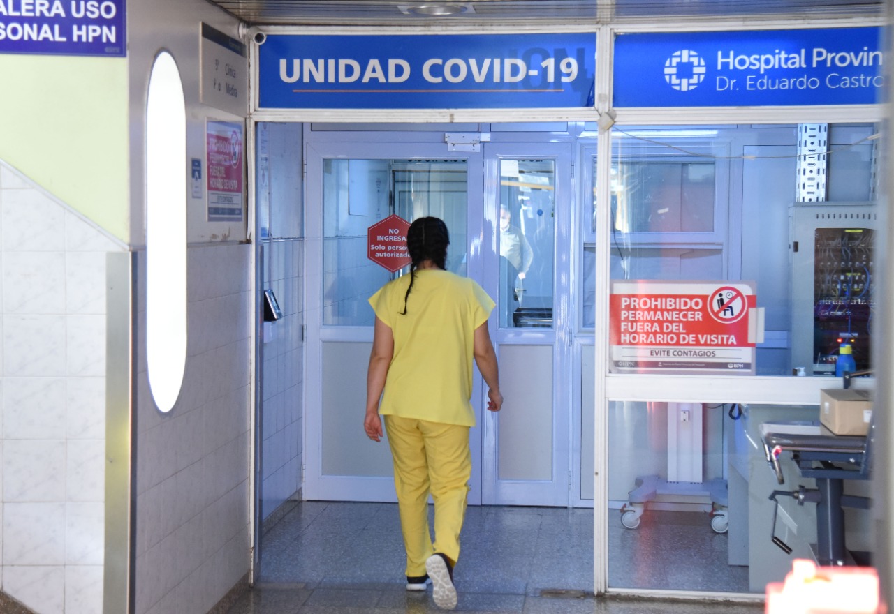 La unidad covid del hospital Castro Rendón. Foto: Florencia Salto. 
