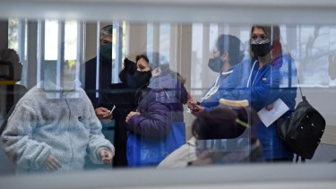 La sala covid del hospital Castro Rendón Foto: Florencia Salto