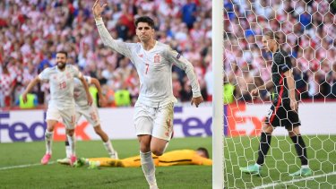 Álvaro Morata, que venía siendo criticado y hasta amenzado por su falta de efectividad, marcó el decisivo cuarto tanto de España.