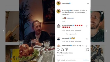 Francella, en un video de Mau y Ricky. 