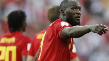 Romelu Lukaku, el arma de gol más temible de Bélgica, que se enfrenta a Rusia en San Petersburgo.