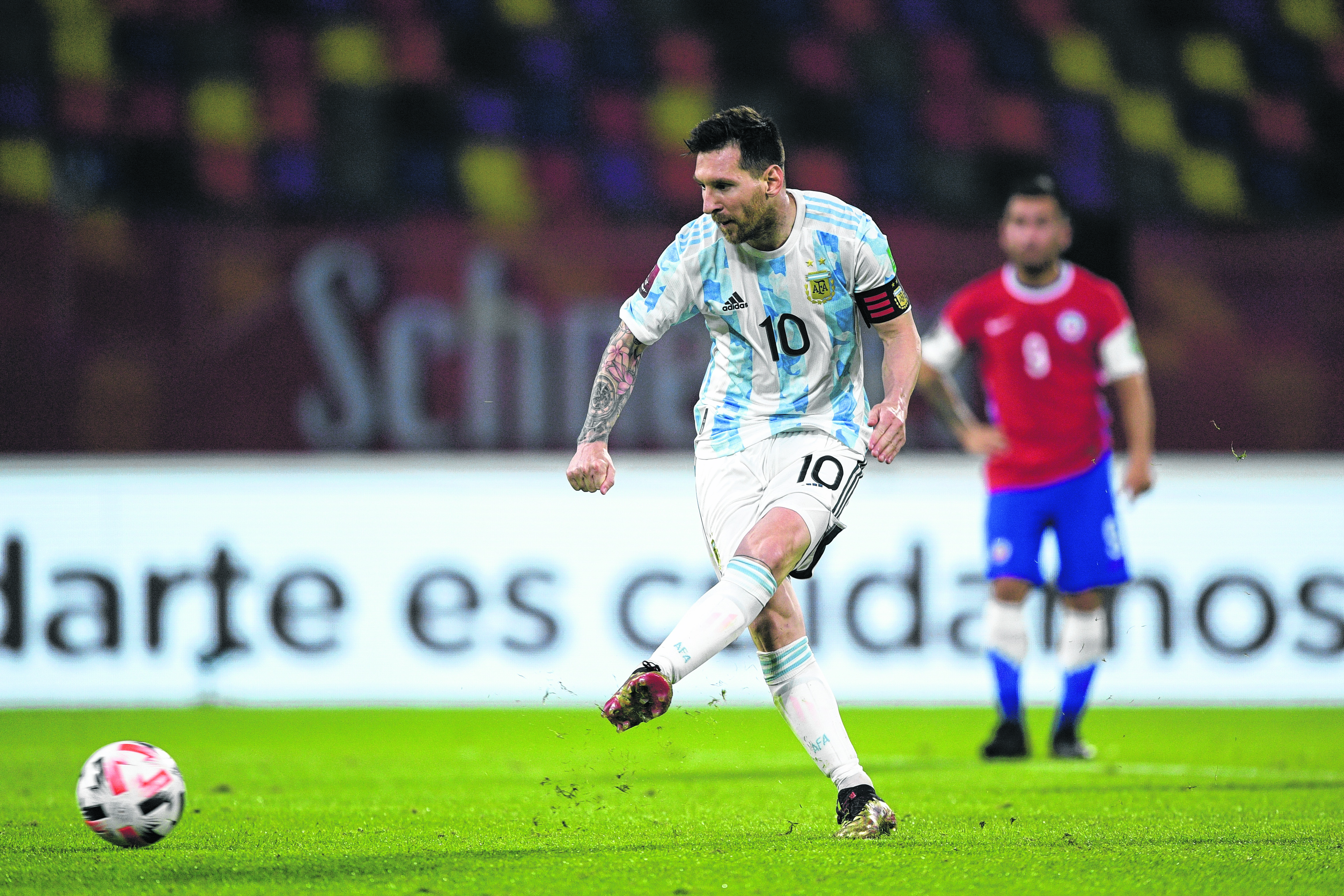 Leo Messi espera que la tercera sea la vencida en Brasil.(Juan Mabromata, Pool via AP)