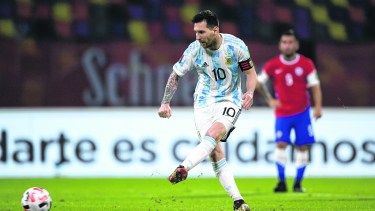 Leo Messi espera que la tercera sea la vencida en Brasil.(Juan Mabromata, Pool via AP)