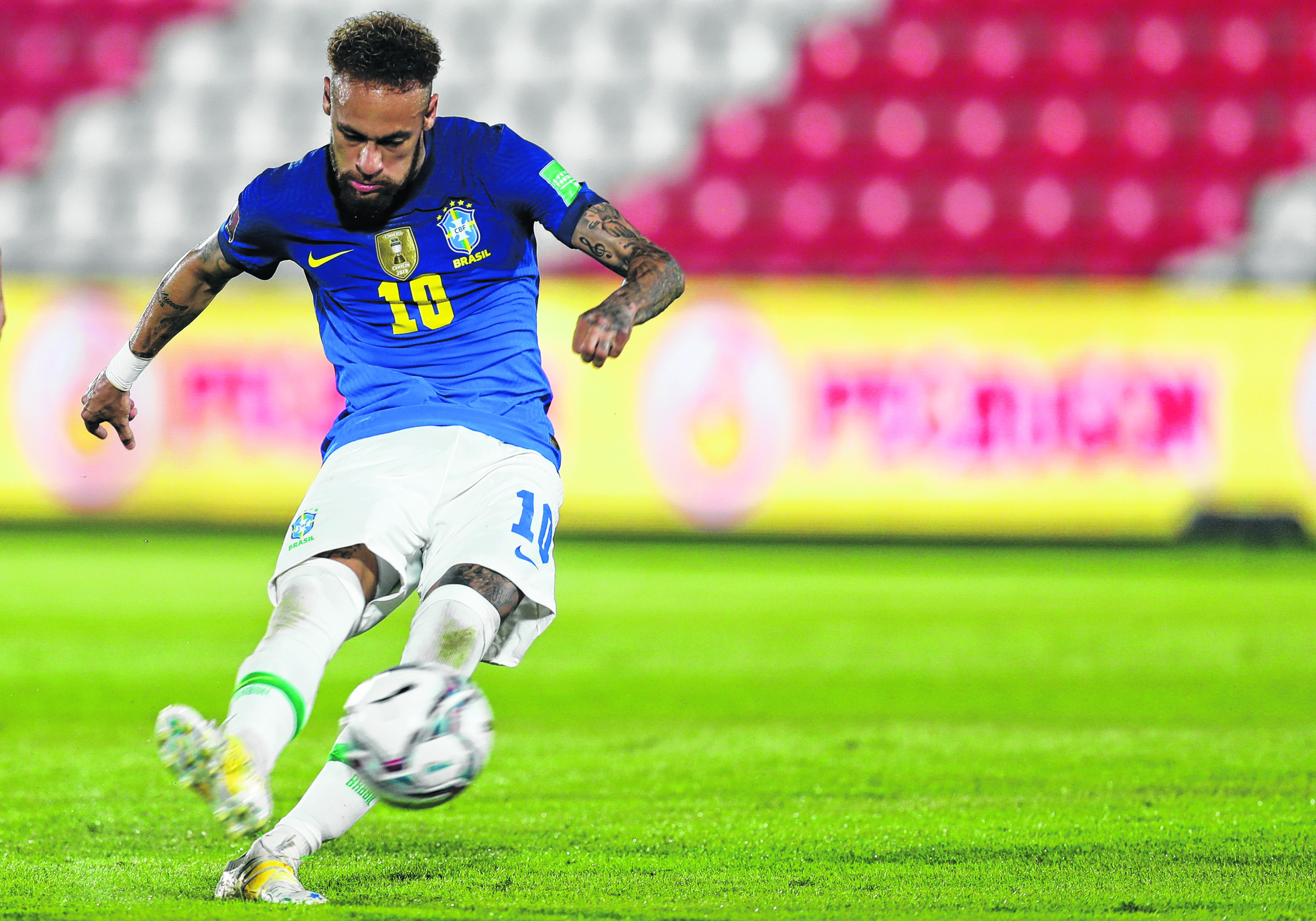 Neymar, la gran figura de Brasil en esta Copa América.(AP Photo/Jorge Saenz)