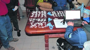 En septiembre del año pasado se realizaron 13 allanamientos y se secuestraron 5 kilos de cocaína.