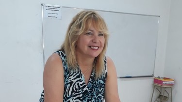 Marisa Iriberry estaba al frente de la biblioteca "Juan  Benigar"
