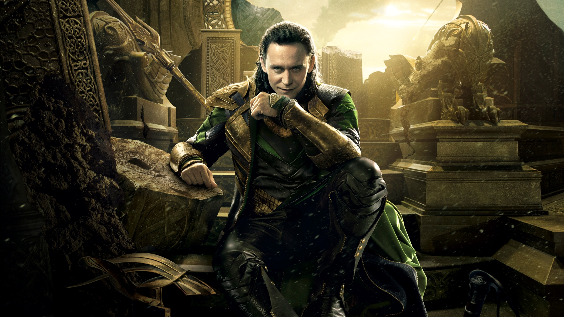 Tom Hiddleston, en el papel del famoso villano que desde su aparición en la película de 2011 "Thor" se ganó el cariño de millones de fans.