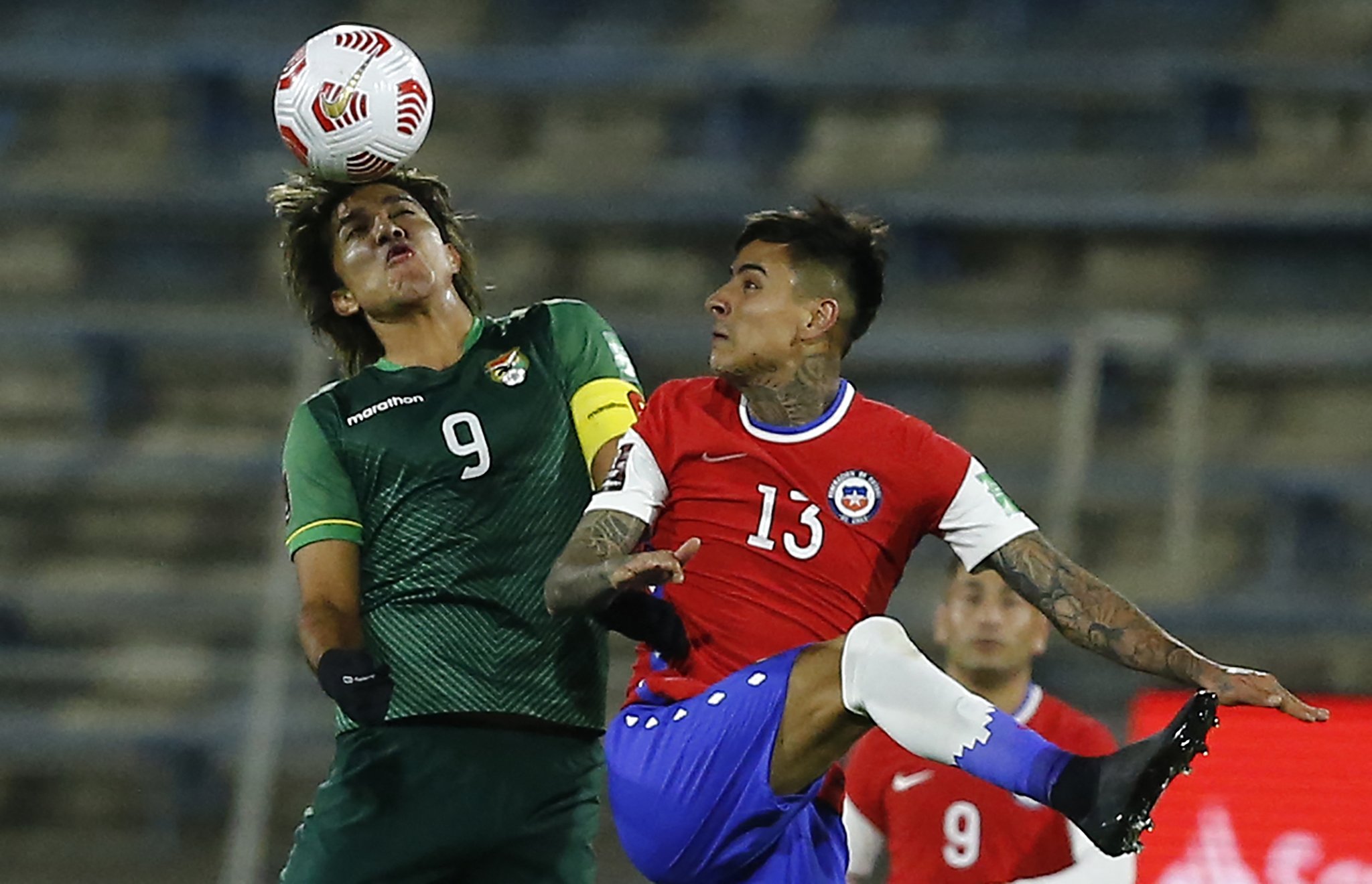 Moreno Martins marcó el gol de Bolivia en el empate que consiguió en Chile. 