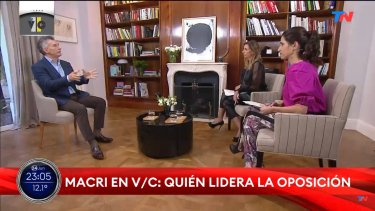 Mauricio Macri participó del programa Verdad/Consecuencia de TN. 