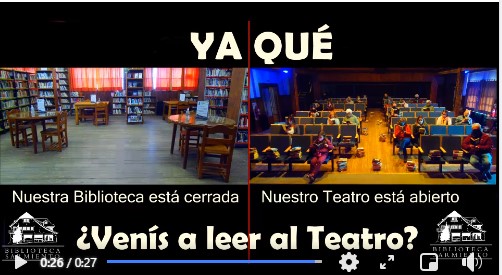 La nueva campaña dela Biblioteca Sarmiento para lograr la reapertura de la sala de lectura. 