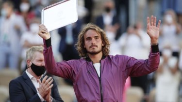 Tsitsipas supo de la muerte de su abuela minutos antes de la final. 