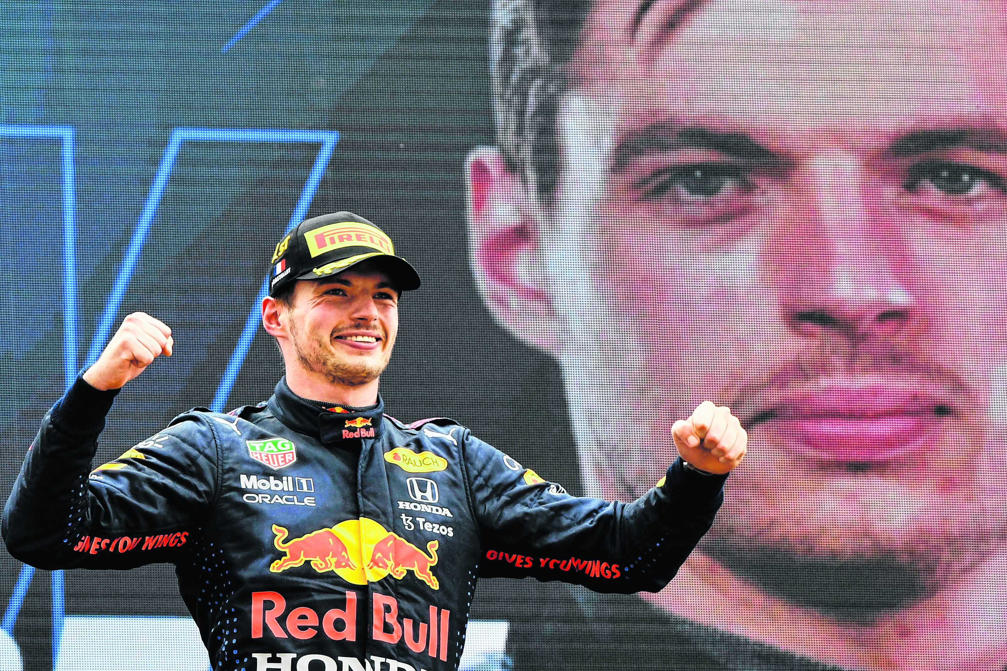 Verstappen viene de ganar la semana pasada en Francia y es el puntero en el campeonato de la Fórmula 1. Foto: AP