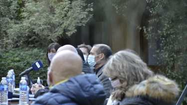El mandatario encabezó una conferencia de prensa para repasar los avances del Plan Quinquenal. Foto: Yamil Regules.