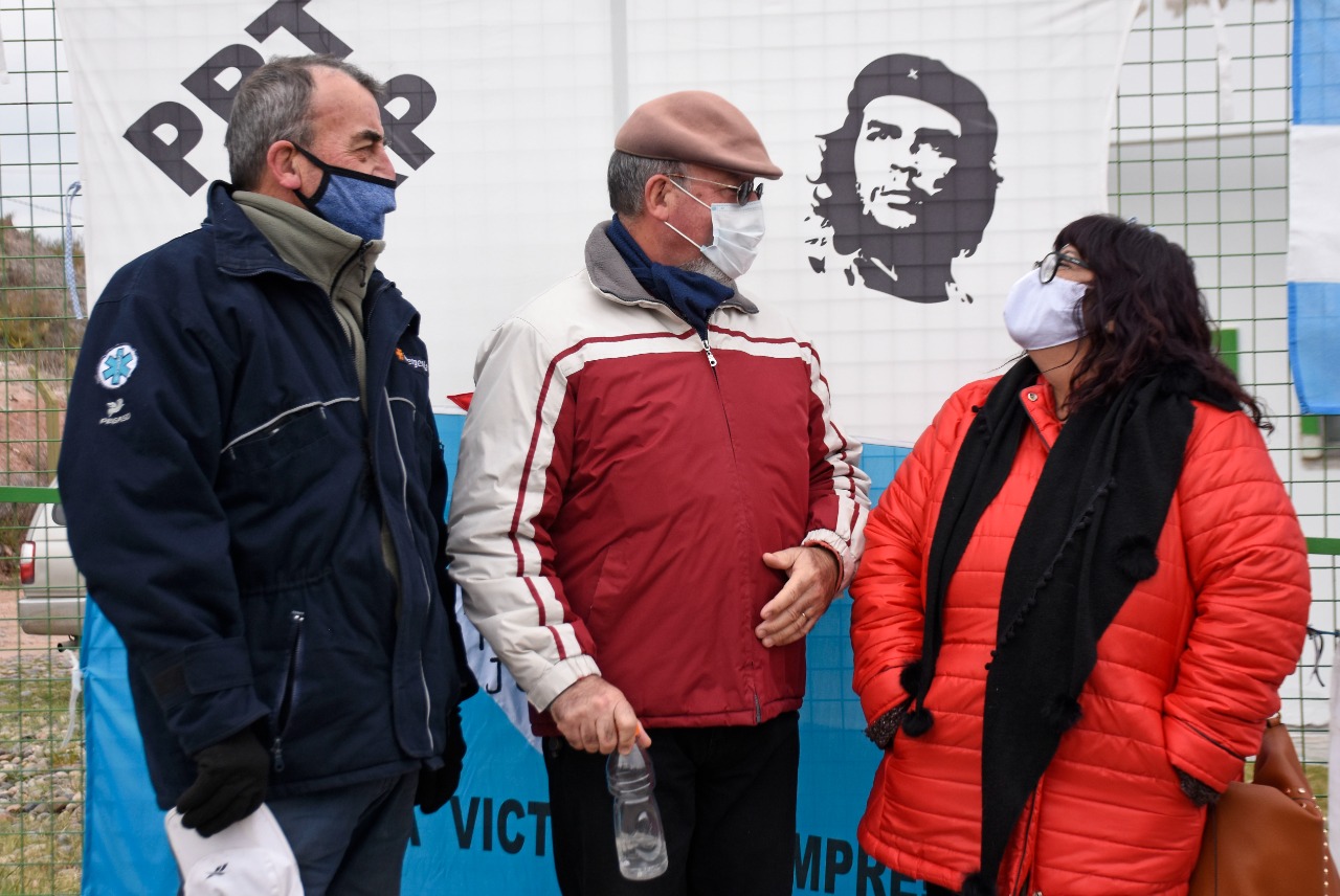 Juan Carlos Maidana (al medio) declaró por la desaparición de Pedro (izquierda) cuando fue llevado en vuelos clandestinos a Bahía Blanca (foto Flor Salto)