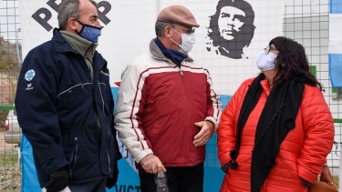 Juan Carlos Maidana (al medio) declaró por la desaparición de Pedro (izquierda) cuando fue llevado en vuelos clandestinos a Bahía Blanca (foto Flor Salto)
