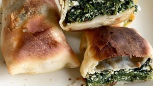 Paquetitos de espinaca y ricotta
