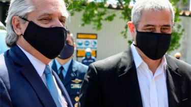 El presidente y el ministro Ferraresi, intendente de Avellaneda con licencia. 