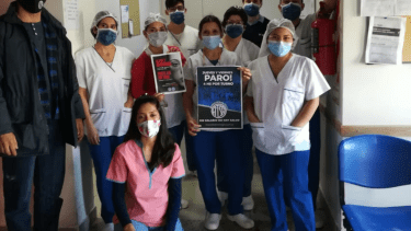 Los trabajadores de sanatorios y clínicas de Bariloche se suman al paro de 4 horas por turno para este viernes. Foto: gentileza ATSA