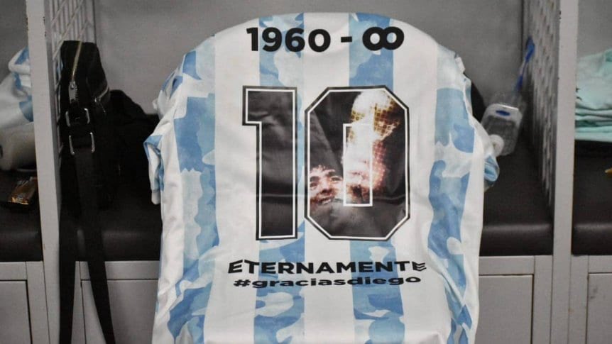 Esta sería la camiseta con la que los titulares de Argentina saldrían a la cancha. 