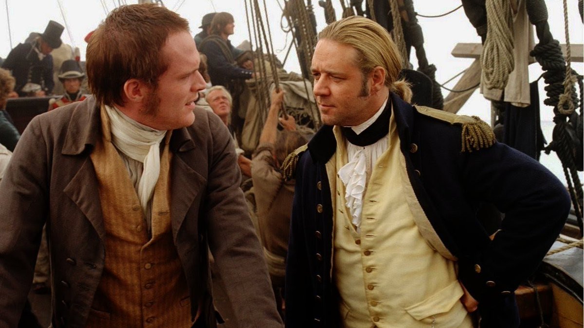 Los roles protagónicos en el filme de 2003 fueron encarnados por los actores Russell Crowe y Paul Bettany, respectivamente.