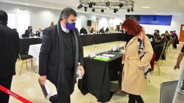 Ceci y Criado frente al Consejo de la Magistratura. Foto: Marcelo Ochoa.