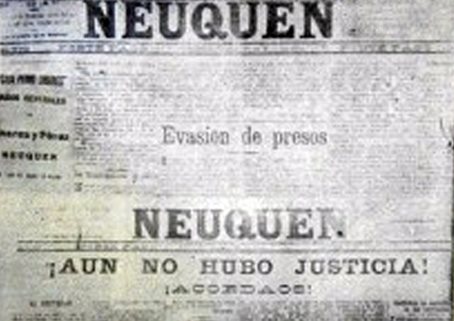 En el periódico se denunciaron las atrocidades cometidas luego de la fuga de presos de la cárcel neuquina, hecho conocido como la matanza de Zainuco. (FOTO: museo Paraje Confluencia)
