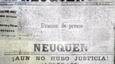En el periódico se denunciaron las atrocidades cometidas luego de la fuga de presos de la cárcel neuquina, hecho conocido como la matanza de Zainuco. (FOTO: museo Paraje Confluencia)