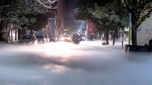 Fantasmagórico: una fuga de oxígeno líquido generó una nube blanca en Tucumán