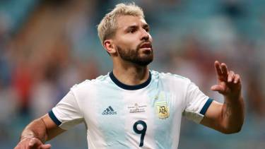 Agüero habló sobre la Copa América en su llegada al país.