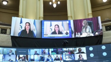 La senadora reclamó fondos que serían utilizados para la industria del gas. (Gentileza)